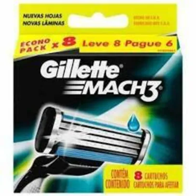 Carga Gillette Mach3 - 8 Cartuchos