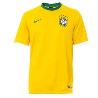 [Passarela] Camisa Nike Brasil CBF Supporters 575715 - Amarelo por R$ 24
