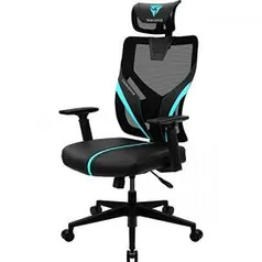 [PRIME] Cadeira Ergonomic Yama1 Preta/Cyan THUNDERX3, Thunderx3, YAMA1 YAMA1, Preta/Cyan R$1480