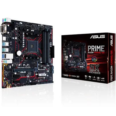 Placa-Mãe Asus Prime B450M Gaming/BR, AMD AM4, mATX, DDR4 | R$580