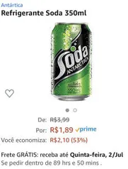 Refrigerante SODA ANTÁRCTICA | R$ 1,89