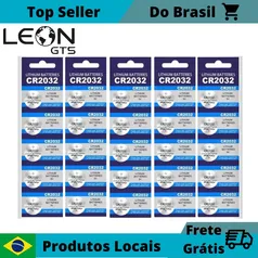 [1a Compra] Cr 2032 Baterias Pilha Lithium 25 Unidades Kit 5 DA LEON GTS