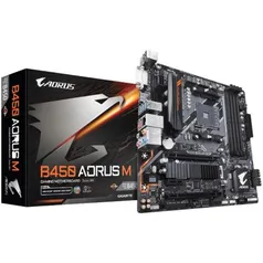 Placa Mãe Gigabyte B450 Aorus M AM4 Micro ATX | R$674