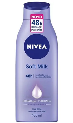 [Prime | 3 unidades] Nivea Hidratante Desodorante Soft Milk, 400ml | R$27