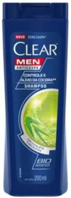 [PRIME] Shampoo Anticaspa Clear Men Controle e Alívio da Coceira 200 Ml, Clear | R$14