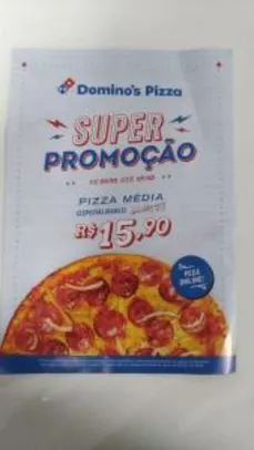 Pizza Domino's média 8 pedaços 30 cm exclusivo : unidade contagem MG