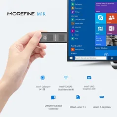 [TX inclusa] Mini PC Host HDMI, 128gb / 4gb ram, competidor firestick e Chromecast - M1k j4125