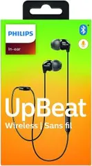 Fone de Ouvido Philips Bluetooth Shb3595bk/10 Upbeat In Ear com Microfone - Preto | R$ 70