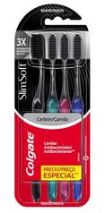 [R$11,92 Cupom Missão] [REC] Colgate Escova De Dente Slim Soft 4 Unidades