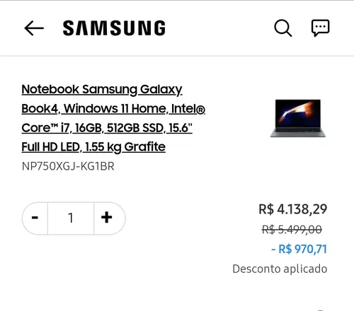 Imagem na descrição da promoção