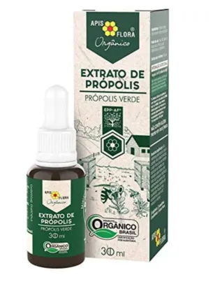 ( PRIME ) Extrato de Própolis Verde Orgânico 30 mL - BR, Extrato de Própolis Orgânico Apis Flora | R$29