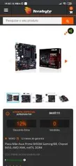 Placa Mãe Asus Prime B450M Gaming/BR | R$ 519