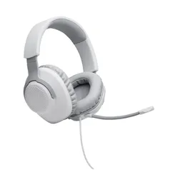 Headset Gamer JBL Quantum 100 Over Ear Branco - JBLQUANTUM100WHT