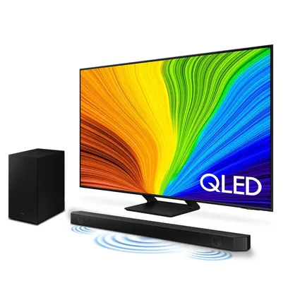 Foto do produto Combo Samsung Smart Tv 55 Polegadas Qled 4K 55Q70D 2024 + Soundbar HW-Q600C