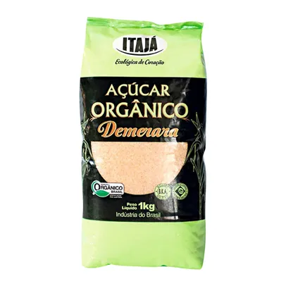 Açúcar Demerara Orgânico Itajá 1Kg