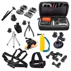 Kit Acessórios Action Câmera 54 Em 1Gopro Hero Black 6 7 Session Tripé Way 3 Em 1 R$136