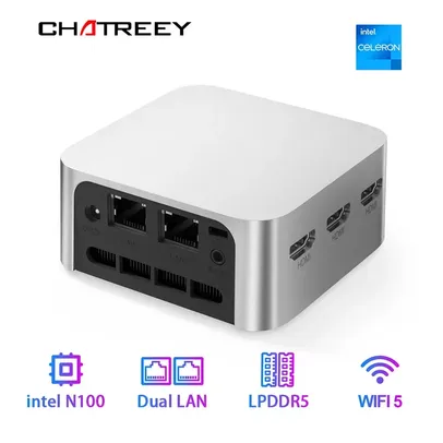 Mini PC Intel 12 ° N100 Chatroey T8 Pro 128g ssd