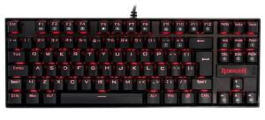 Teclado Mecânico Gamer Redragon Kumara K552 com Switch Outemu Marrom