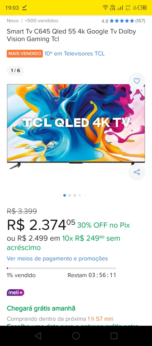 Imagem na descrição da promoção