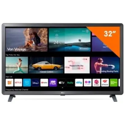 Smart TV LG 32 LED HD 32LQ620BPSB, ThinQ AI, Wi-fi Integrado