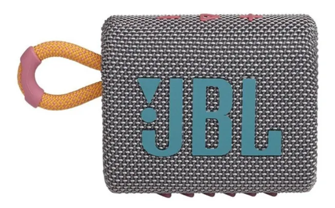 Caixa de Som Bluetooth JBL Go 3 Portátil 4,2w Gray