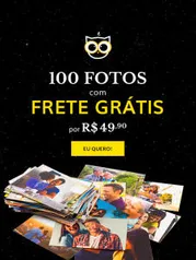 Impressão de 100 fotos com frete grátis por R$50