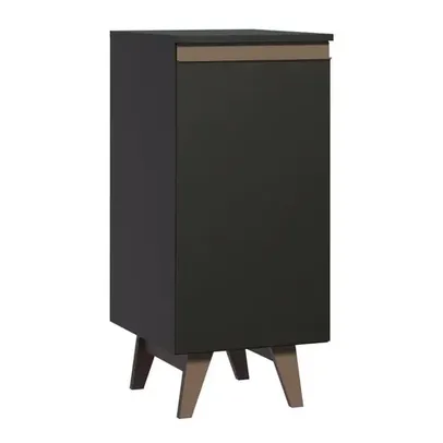 Balcão Madesa Reims 35 cm 1 Porta - Preto