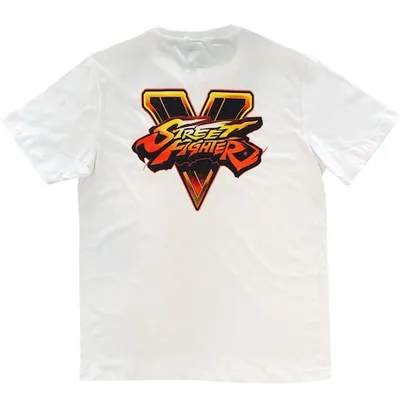 Camiseta Exclusiva Street Fighter V Branca- Tam G