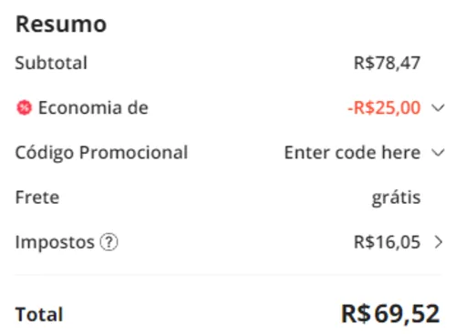 Imagem na descrição da promoção