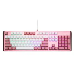 Teclado Mecânico Gamer Cooler Master CK550, RGB, Swich Blue, US, Branco/Rosa Sakura - CK-550-PWTL1-US