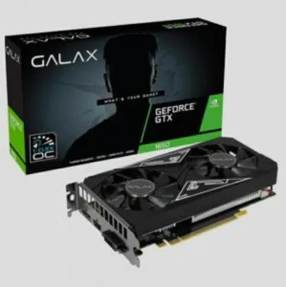 Placa de Vídeo Galax, GeForce, GTX 1650 EX PLUS, 4GB, 1-Click OC, GDDR6 | R$1089