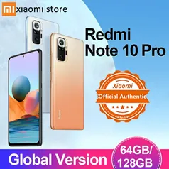 Smartphone xiaomi Redmi note 10 pro 64Gb R$1650