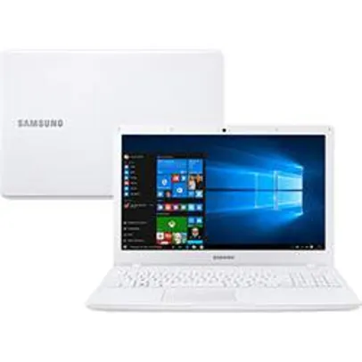 Notebook Samsung Essentials E34 Intel Core i3 4GB 1TB Tela Led Full HD 15,6" Window s 10 - Branco - R$1700