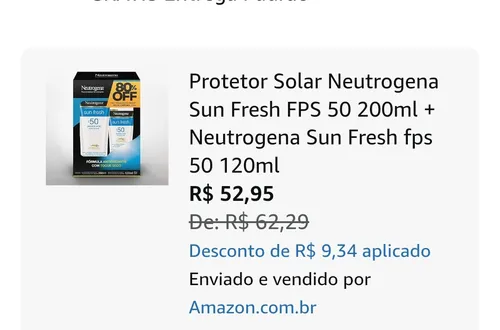 Imagem na descrição da promoção