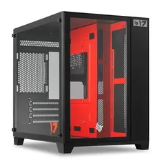 Gabinete Gamer Pichau HX710L 17 Anniversary Edition, Mid-Tower, Lateral de Vidro, Preto, PG-HX71L-ANVBK