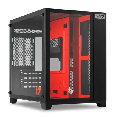 Gabinete Gamer Pichau HX710L 17 Anniversary Edition, Mid-Tower, Lateral de Vidro, Preto, PG-HX71L-ANVBK