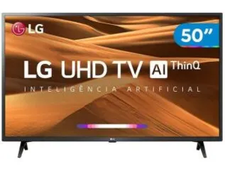 Smart TV 4K LED 50” LG 50UM7360PSA Wi-Fi - Inteligência Artificial Conversor Digital 3 HDMI