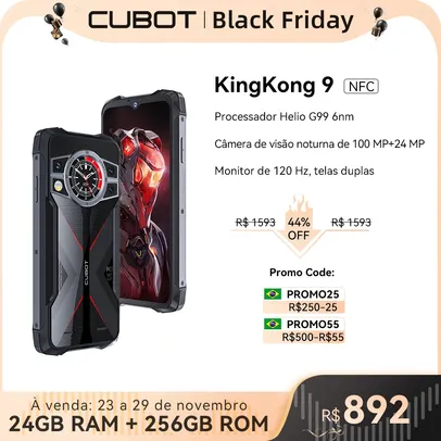 Cubot Kingkong 9-smartphone Robuste Et Étanche, 120hz, 6.58 