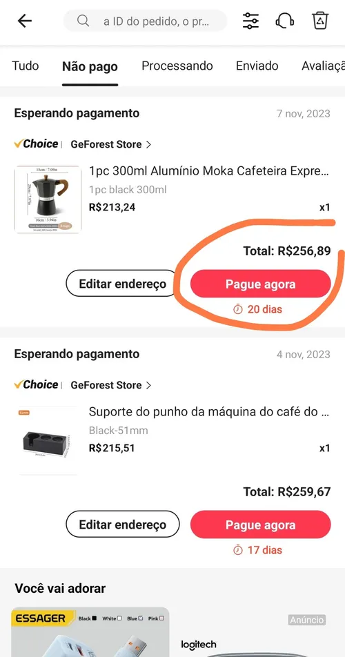 Imagem na descrição da promoção