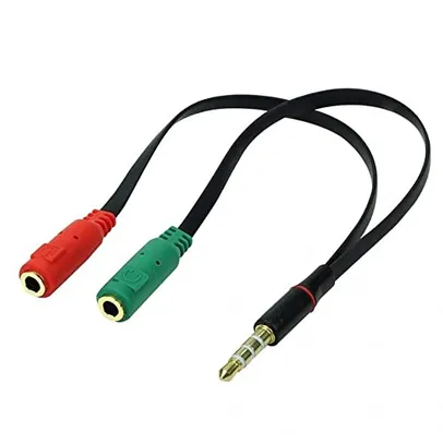 Cabo Adaptador P3 Fêmea Para 2 P2 Macho - Fone E Microfone