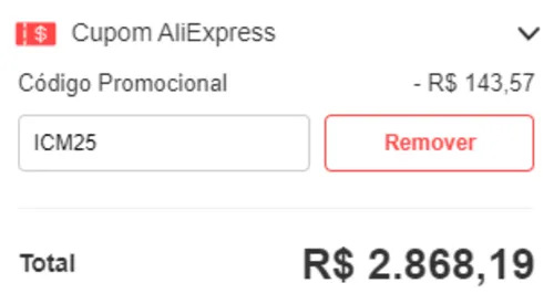 Imagem na descrição da promoção