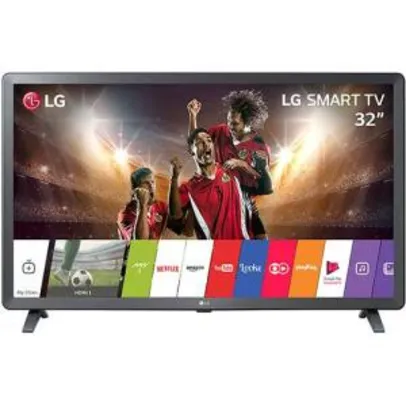 Smart TV Led LG 32" HD Wi-Fi Entrada USB HDMI 32LK615 | R$800