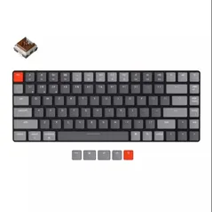 Teclado mecânico Keychron K3 v2, Wireless, Switch óptico, RGB