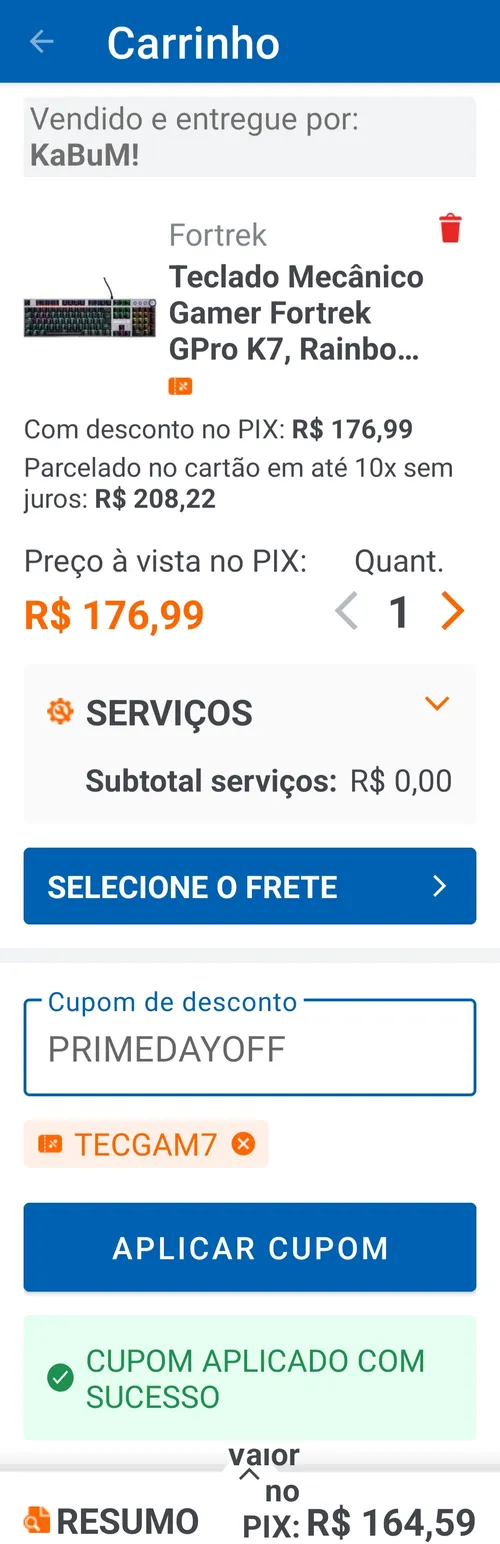 Imagem na descrição da promoção