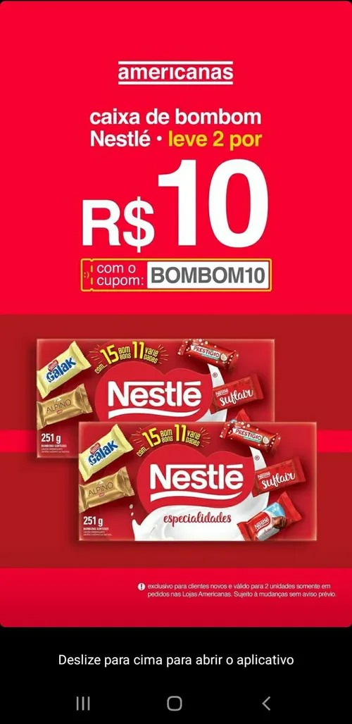 Imagem na descrição da promoção