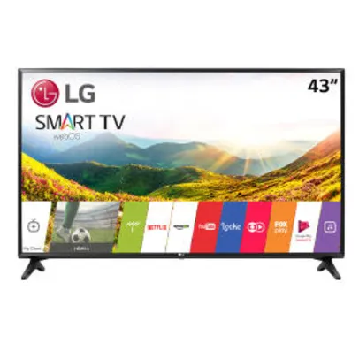 Smart TV LED 43" LG 43LJ5500 Full HD 2 HDMI 1 USB Preto - R$1799