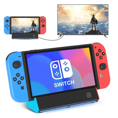 [Taxas Incluidas] Base de carregamento portátil para Nintendo Switch - Adaptador HDMI 4K USB 2.0 Porta Tipo C