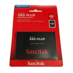 [CARTÃO AMER + AME] SSD 480GB SANDISK PLUS G26 535-540mbs