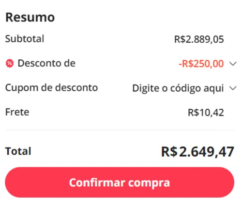 Imagem na descrição da promoção