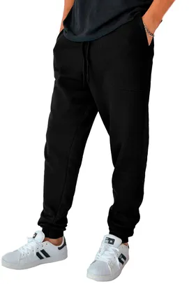 Calça Masculina Moletom Jogger TNO 3750 Preto